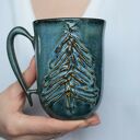 Kubek ceramiczny z Choinką Morski 325ml