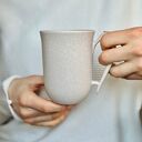 Kubek Ceramiczny Sikorka Modraszka Ptaszek Ręcznie Malowany 300ml