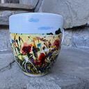 Porcelanowy kubek ręcznie malowany Łąka - 300 ml