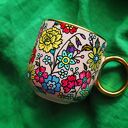 Kubek dla mamy z napisem "Mother like no other" - ręcznie malowana porcelana 380 ml