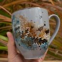 Ręcznie malowany kubek porcelanowy „Opowieść o jesieni”