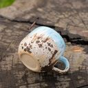 Duży kubek kamionkowy z wielorybem i waleniem 420 ml