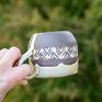 nietuzinkowe ceramika na prezent handmade kubek ceramiczny | średni | etnic | 350 ml kubki etniczny wzór