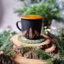 upominek świąteczny Zestaw prezentowy Borowik miłośnik lasu - grzybiarz kubek prezent kubki dla miłośnika las