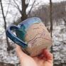 na prezent ceramika kubek ceramiczny, góry (c752) na kawę na herbatę kamionka użytkowa