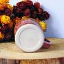 kubek ceramiczny kubki różowe rusty, efekt toffi, toczony na kole do kawy