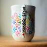 Multikolor Stokrotki 300ml Kolorowy Radosny Prezent dla Niej - kubek ceramiczny kubki kobiety