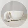 dorota - filiżanka bordowe usteczka - pojemność 200 ml ceramika rzeźba użytkowa