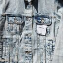 ręcznie malowana kurtka jeansowa XS dziewczęca FROZEN