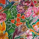 Ręcznie malowana kurtka jeansowa custom KOLIBRY