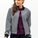 Kurtka dresowa hana czarno białe paseczki