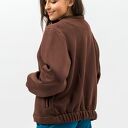 Kurtka dresowa hana brąz