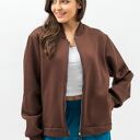 Kurtka dresowa hana brąz