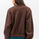 Kurtka dresowa hana brąz