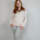 Kurtka damska jodełka brudny róż