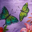 ręcznie malowana kolorowa kurtka TUKANY