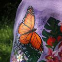 ręcznie malowana kolorowa kurtka TUKANY