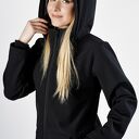 hand made kurtka softshell na wiosnę i jesień, czarna, przeciwdeszczowa