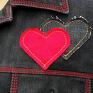 jeansowa kurtka z sercem dzins