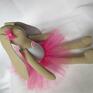 baletnica lalki różowe siedząca