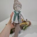 Zamówienie indywidualne: szydełkowa lalka handmade na prezent dla dziecka