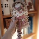 Szydełkowa lalka - pastelowa