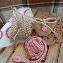 Szydełkowa lalka - pastelowa