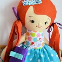 Lala Kasia 40 cm z ubrankami - handmade i bezpieczna dla dziewczynki