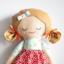 Duża lalka haftowana Emma 46 cm
