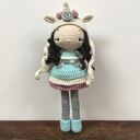 Lalka jednorożec Maskotka przytulanka szydełkowa