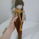 Zamówienie indywidualne: szydełkowa lalka handmade na prezent dla dziecka