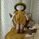 Lalka szydełkowa - jesienna