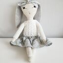 Zestaw 3 lalek królików Tilda - ręcznie szyte, ok. 40 cm, na prezent