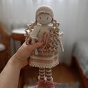 Szydełkowa lalka - pastelowa