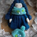 niebieska laleczka Ewunia