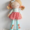 Duża lalka haftowana Emma 46 cm