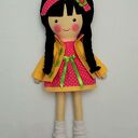 Lalka Dagmara - ręcznie malowana przytulanka 40 cm