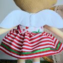 Aniołek stróż Ewunia 35 cm - lalka handmade na chrzest i roczek