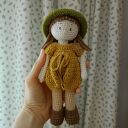 Lalka szydełkowa - jesienna