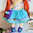 Lala Kasia 40 cm z ubrankami - handmade i bezpieczna dla dziewczynki