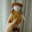 Lalka szydełkowa - jesienna