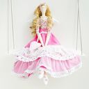 Anioł Tilda w stylu vintage - prezent komunijny 50 cm
