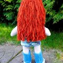 Lalka szmaciana samodzielnie stojąca i siedząca - Jagoda