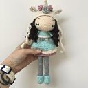 Lalka jednorożec Maskotka przytulanka szydełkowa