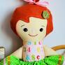 zielone dziewczynka lalka tancereczka - emma - 35 cm kolorowa roczek