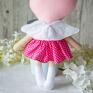 różowe lalki anioł aniołek kolorowy 34 cm - wersja roczek urodziny