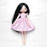 różowe lalka baletnica / księżniczka w sukni laleczka