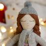 Maka Design upominek świąteczny lalka z włosami boże narodzenie dla córki