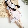 lalka prezent bawełniana szmaciana laleczka sukienka handmade