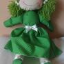 Gabrysia w zielonej sukience - maskotka doll